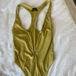Urban outfitters deep V body suit